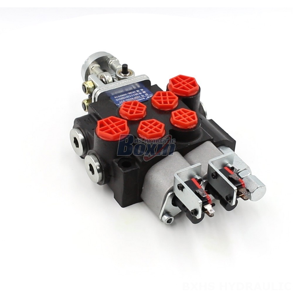 Advanced Hydraulic Control: P40 Micro Switch Joystick 2 Spool Monoblock Directional Valve for Demanding Applications cover photo